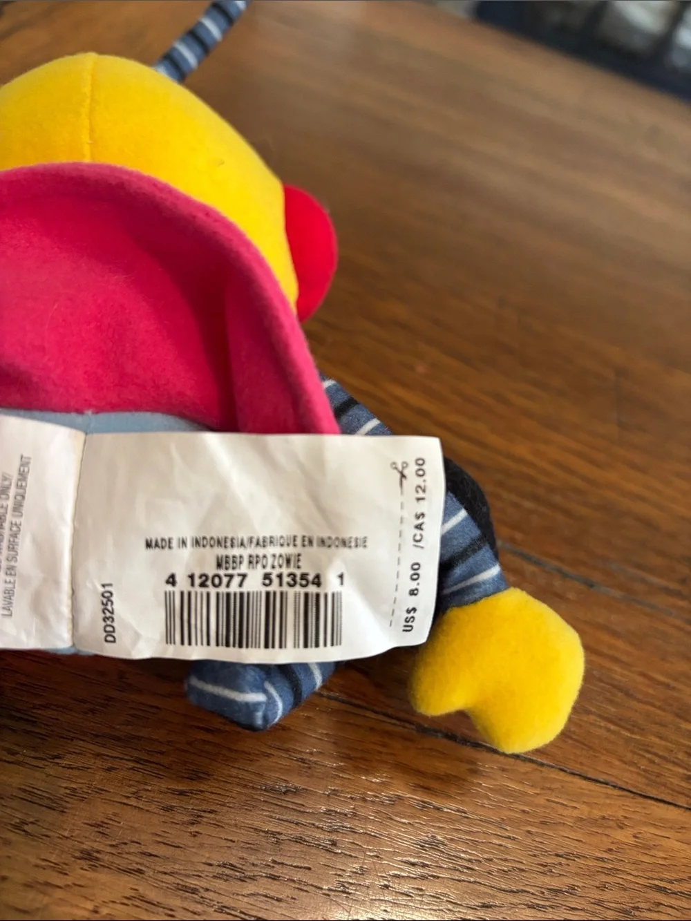 Disney Store Vintage Zowie Rolie  Polie Olie Plush Character doll